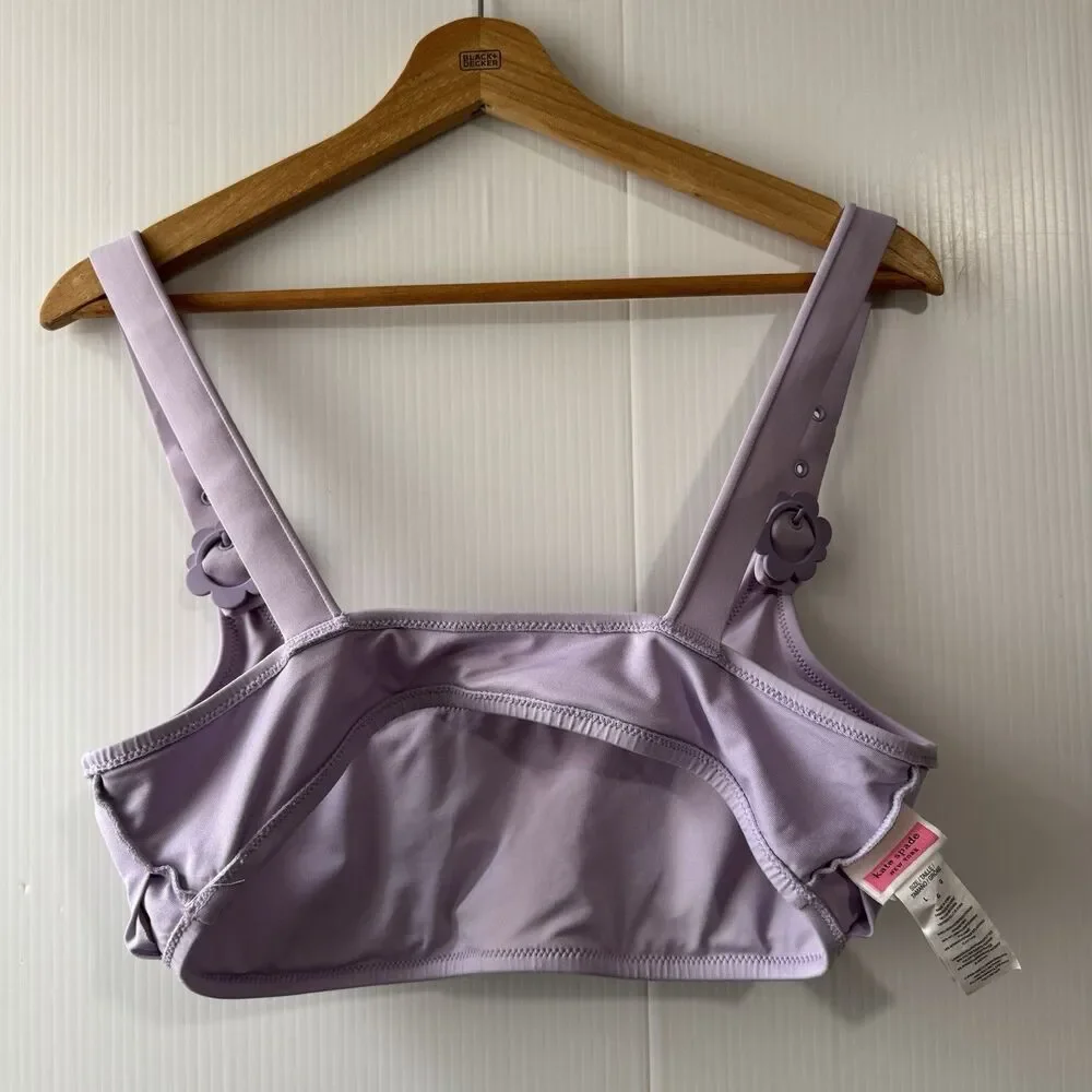 Kate Spade New York Swim Bikini Top Frozen Lilac Size L Women’s